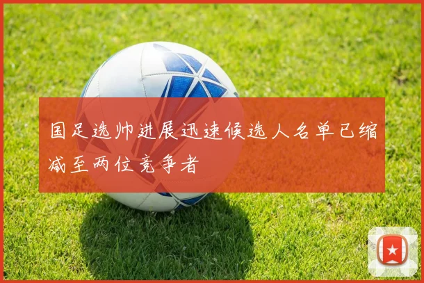 国足选帅进展迅速候选人名单已缩减至两位竞争者